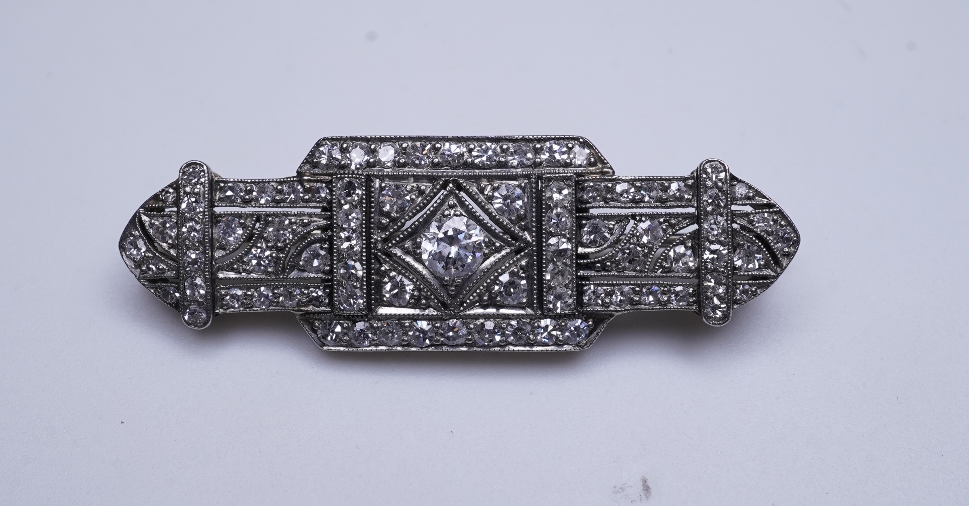 An Art Deco diamond brooch, 1920s